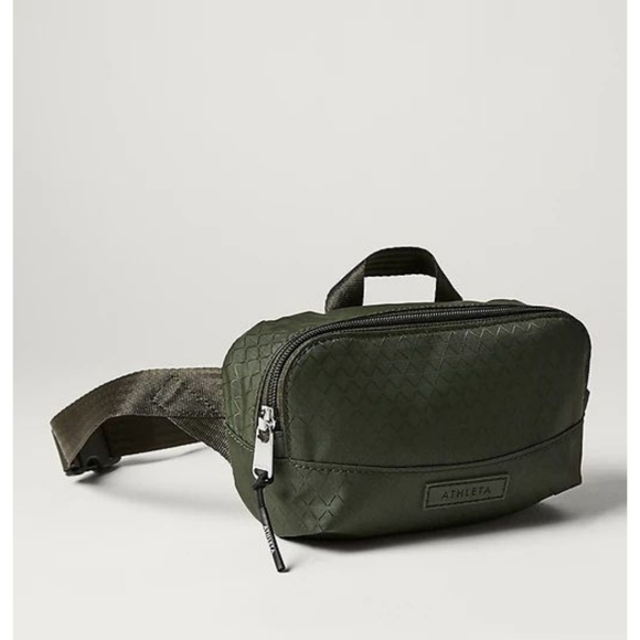 NWT Athleta Aspen Olive Green Excursion Mini Belt Bag - Picture 1 of 9